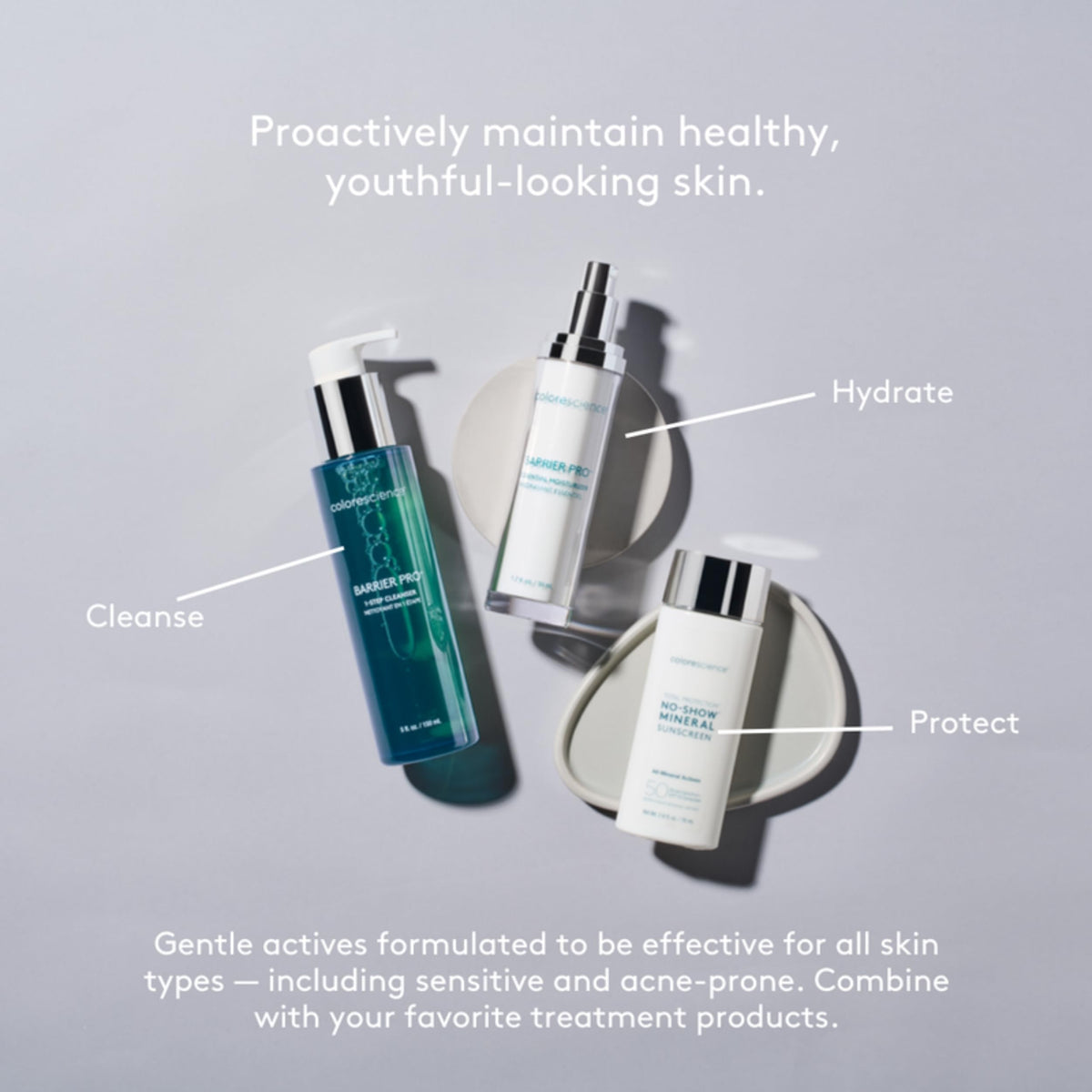 Colorescience Total Protection™ No-Show™ Mineral Sunscreen SPF 50, 100% Invisible all-mineral sunscreen for all skin tones & types