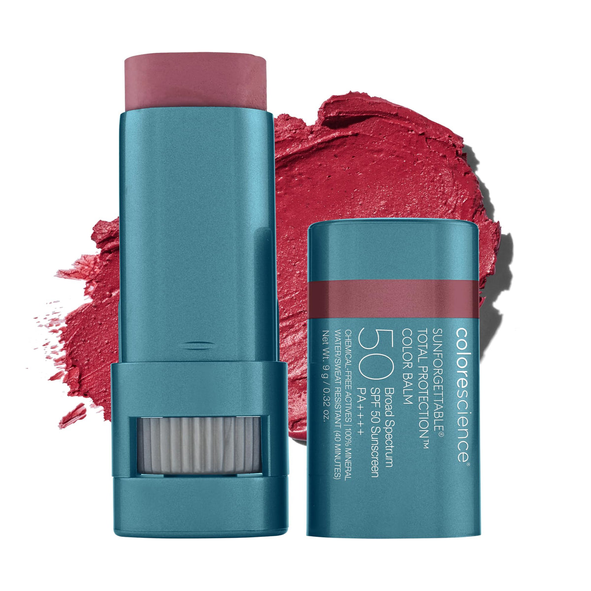 Colorescience Sunforgettable Total Protection Color Balm SPF 50, Mineral, Broad Spectrum, Buildable Lip & Cheek Color