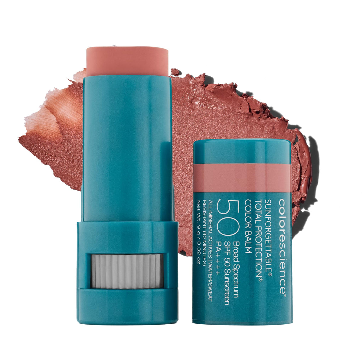 Colorescience Sunforgettable Total Protection Color Balm SPF 50, Mineral, Broad Spectrum, Buildable Lip & Cheek Color